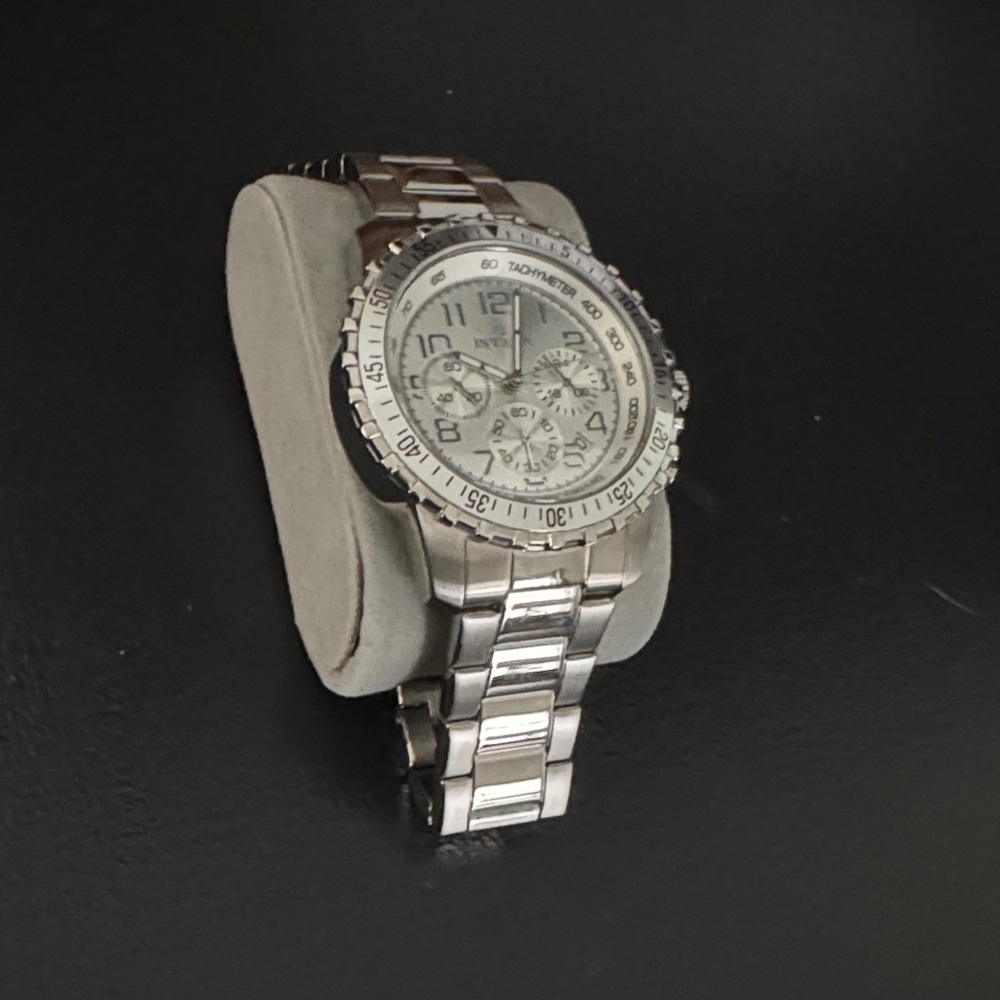 Invicta Silver Chronograph Watch